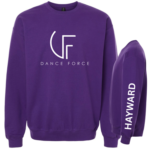 Purple Crewneck with optional Custom Sleeve